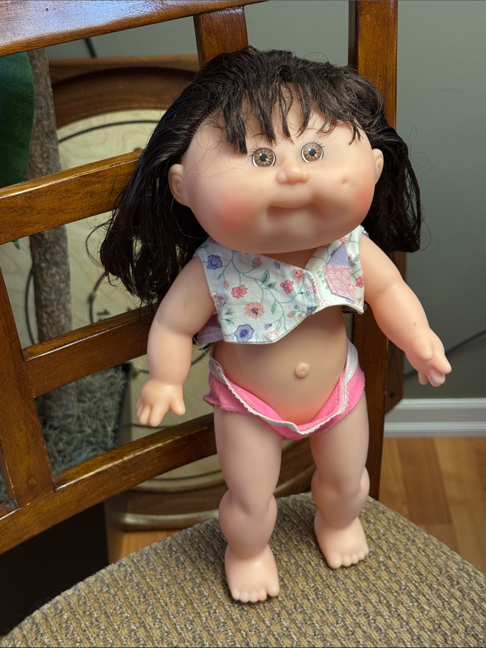 Vintage Cabbage Patch Kids Doll Hard-Bodied Vinyl Cornsilk Hair Dimple CPK Toy